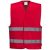 F474RERXX-3X, Portwest F474-es Iona mellény fényvisszaverő csíkkal, normál fazon piros színben
