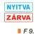 Nyitva-zárva 2 oldalas müanyag tábla F9