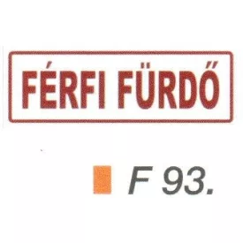 Férfi fürdö F93