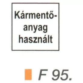 Kármentö anyag (használt) F95