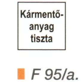Kármentö anyag (tiszta) F95/A