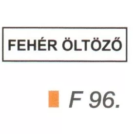 Fehér öltözö F96