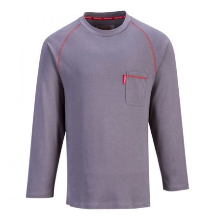 FR01GRR5XL, FR01 - Bizflame hosszú újjú póló, Szürke, 5XL