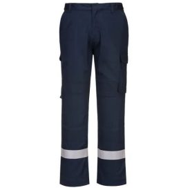   FR401 Portwest jólláthatósági Bizflame Plus kéttónusú munkavédelmi derék nadrág Navy és Narancs színekben