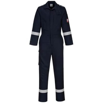 FR502 Portwest jólláthatósági Bizflame Plus könnyű munkavédelmi overál Navy L
