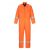 FR52ORRS, Bélelt antisztatikus overál FR52, kezeslábas, Narancssárga, S