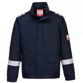   FR601 Portwest jólláthatósági Bizflame Plus Lightweight  munkavédelmi kabát Navy és Narancs színekben