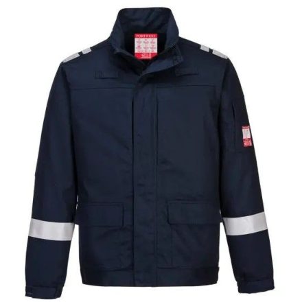 FR601 Portwest jólláthatósági Bizflame Plus Lightweight  munkavédelmi kabát Navy és Narancs színekben