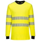 FR701 Portwest WX3 jóllthatósági lángálló Hi-Vis munkavédelmi póló Sárga/Fekete XXL