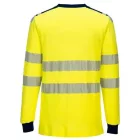 FR701 Portwest WX3 jóllthatósági lángálló Hi-Vis munkavédelmi póló Sárga/Navy S