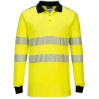 FR702 Portwest WX3 jólláthatósági lángálló HI-VIS munkavédelmi pólóing Sárga/Fekete L