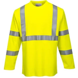   Portwest Modaflame Knit FR Hi-Vis hosszú ujjú pólóing, Cikkszám: FR96