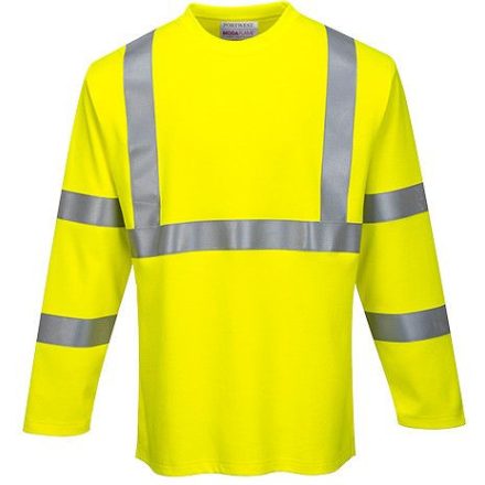 Portwest Modaflame Knit FR Hi-Vis hosszú ujjú pólóing, Cikkszám: FR96