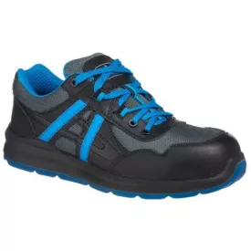   FT60 Portwest Compositelite Mersey Trainer S1P Munkavédelmi cipő Fekete/Kék