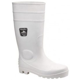   Portwest FW84 kényelmes, (S4) besorolású élelmiszeripari fehér PVC munkacsizma