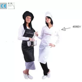   Teljes kötény, impregnált kivitel, fehér, fekete, bordó, zöld, 35% pamut, 65% pes, 245g/m2