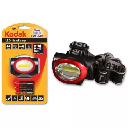 KODAK FEJLÁMPA 5 WATT LED, 300 LUMEN + 3 DB (AAA) (GAN71995)