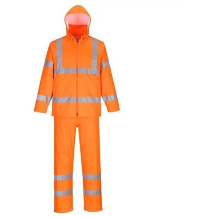 H448 Portwest Packaway jólláthatosági munkavédelmi esőruha Narancs S