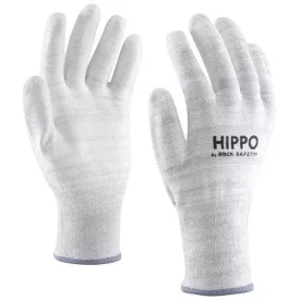   Rock Safety HIPPO Karbonszálas, vágásbiztos, nylon ESD kesztyű PU tenyérmártással