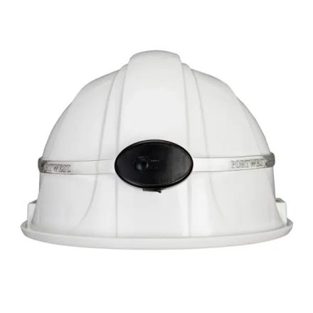 HV14 Fehér munkavédelmi 360°  állítható világító sisakszalag (sisak nélkül)