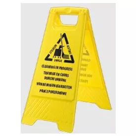 HV22YER, Takarítás folyamatban tábla-HV22