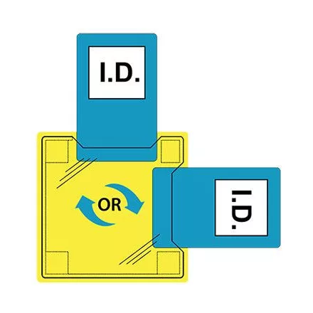 ID30-s Portwest, Dupla azonosítótartó - ragasztható