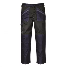  KS12NBTXL, Portwest KS12 Chrome munkavédelmi nadrág, munkanadrág, Kék/fekete, XL