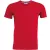 MEN'S SHORT SLEEVE VINTAGE (KV2104) nyári rövid ujjú férfi pulóver, környakas testhez álló, Mintás piros/Vintage Red színben,  méret: S, méret: S, szín: Mintás piros/Vintage Red