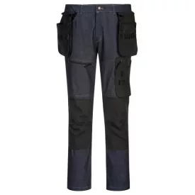   KX342 Portwest Holster tartós kivehető tokzsebekkel munkavédelmi farmernadrág Indigó
