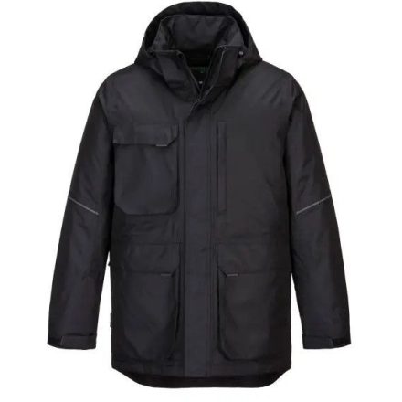 KX360 Portwest KX3 Parka Munkavédelmi Kabát Fekete S