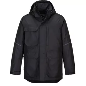   KX360 Portwest KX3 Parka Munkavédelmi Kabát Fekete/Szürke színben