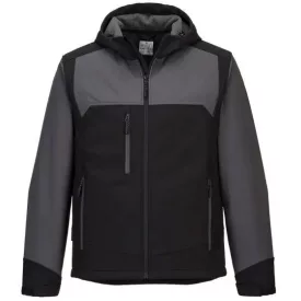   KX362 Portwest KX3 kapucnis Softshell Munkaédelmi kabát Szürke/Fekete és Fekete színben