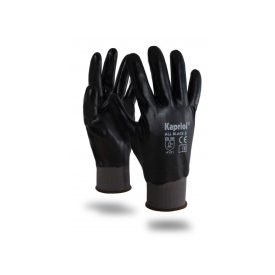 Kapriol All Black védőkesztyű nitril 10