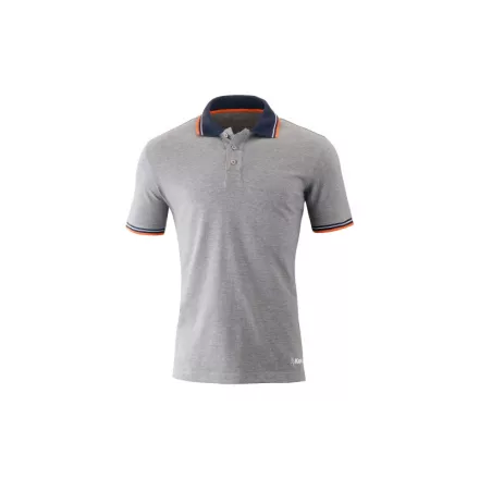 Kapriol galléros póló szürke/narancs S