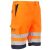 L043 - Hi-Vis könnyű poli-pamut jólláthatósági munkavédelmi rövidnadrág Narancs/Navy színben