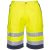 L043 - Hi-Vis könnyű poli-pamut jólláthatósági munkavédelmi rövidnadrág Sárga/Navy színben