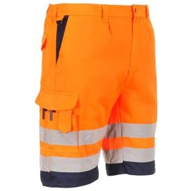   L043 - Hi-Vis könnyű poli-pamut jólláthatósági munkavédelmi rövidnadrág több színben