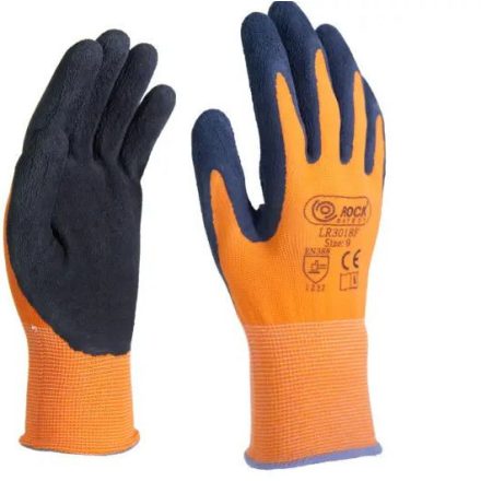 Rock Safety LR3018F Poliészter szerelőkesztyű hablatex tenyérmártással