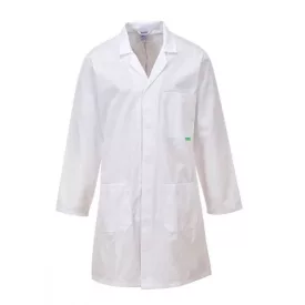   M852WHR4XL, Portwest Antimikrobiális laborköpeny, White, méret: 4XL