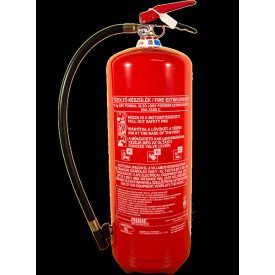   12 KG-OS PORRAL OLTÓ TŰZOLTÓ KÉSZÜLÉK + FÉMFÜGGESZTŐ – OLTÁSTELJESÍTMÉNY 55A 233B C – MBK09-120PA-DF – 2025 (MOB)