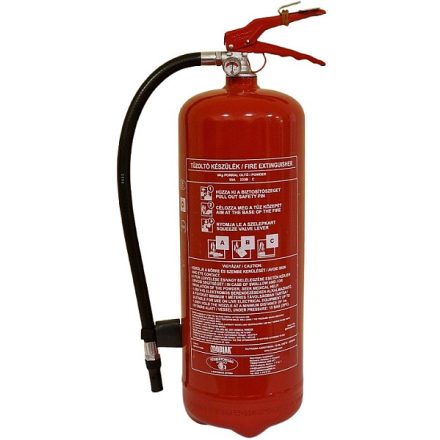 6 KG-OS PORRAL OLTÓ TŰZOLTÓ KÉSZÜLÉK + FÉMFÜGGESZTŐ – OLTÁSTELJESÍTMÉNY 55A 233B C – MBK22-060PA-FX (MOB)