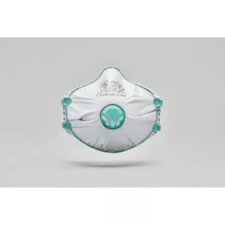 BLS 030 FFP3 szelepes Dolomit légzésvédő maszk hegesztett pánttal külön csomagolva (10 db)
