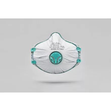 BLS 031 FFP3 szelepes Dolomit légzésvédő maszk heg. pánttal, teljes gumiperemmel külön csom (5db)