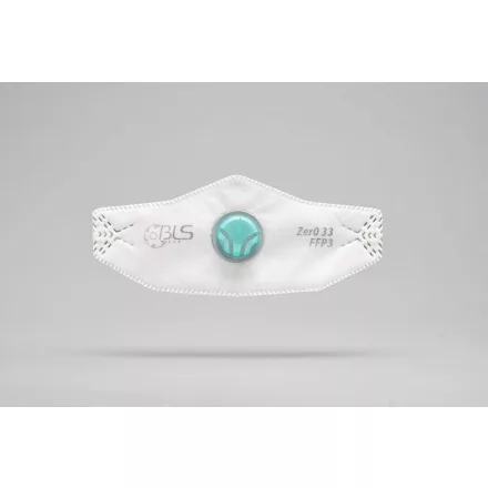 BLS Zer0 33 FFP3 Dolomit szelepes, aktív szenes légzésvédő maszk (10db)
