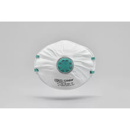 BLS 129BW FFP2 szelepes Dolomit légzésvédő maszk hegesztett pánttal külön csom. (10 db)