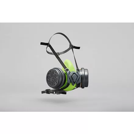 BLS 4600next dupla szűrős félálarc bajonett csatlakozóval, A2P3 R szűrőkke