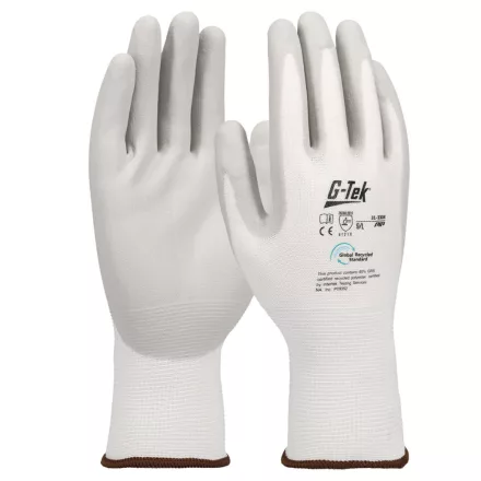 G-TEK 3RX spandex/újrahasznosított poliészter, nitril tenyérmártott munkavédelmi kesztyű