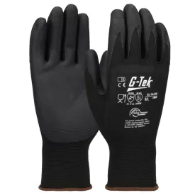   G-TEK 3RX 15G újrahasznosított poliészter/spandex, nitril tenyérmártott munkavédelmi kesztyű