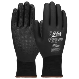   G-TEK 3RX 15G újrahasznosított poliészter/spandex, nitril teljesmártott munkavédelmi kesztyű