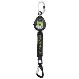   Kratos visszahúzható zuhanásgátló műanyag házban + karabiner - 2m